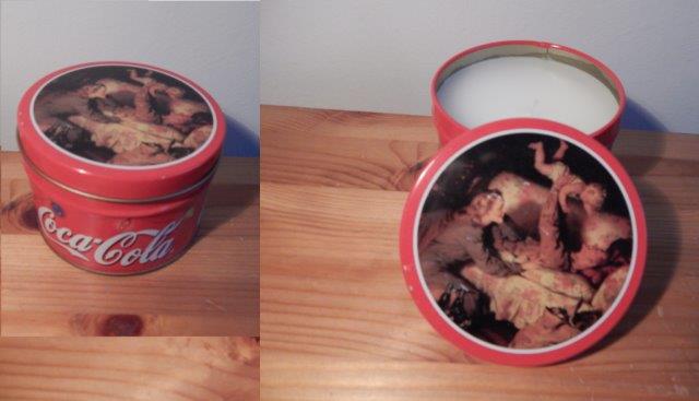 Coca Cola Kaars In Blik