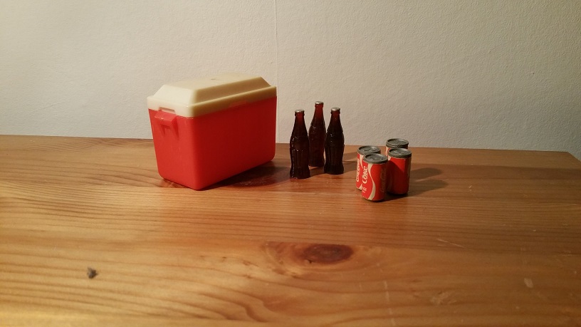 Coca Cola Miniatuur Koelbox Met Flesjes En Blikjes